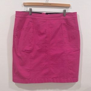 Boden Cotton Pink Mini Skirt, Size 14L